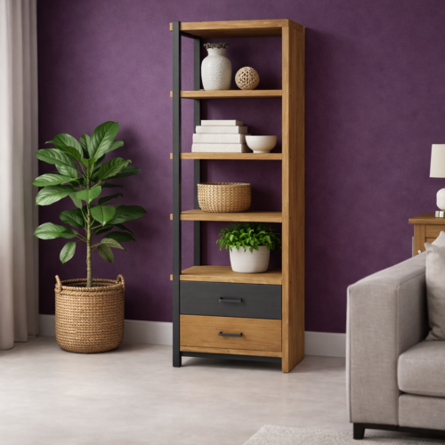 Boekenkast Zazu teak links open
