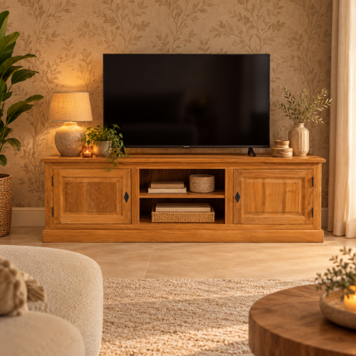 tv dressoir W148 teak woonkamer