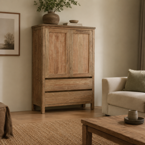 Kast Daan teak 2 deuren en 2 laden