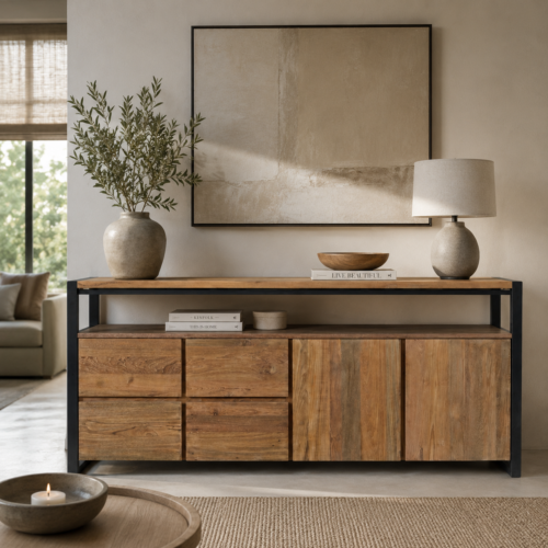Dressoir teakhout Binan 200 cm