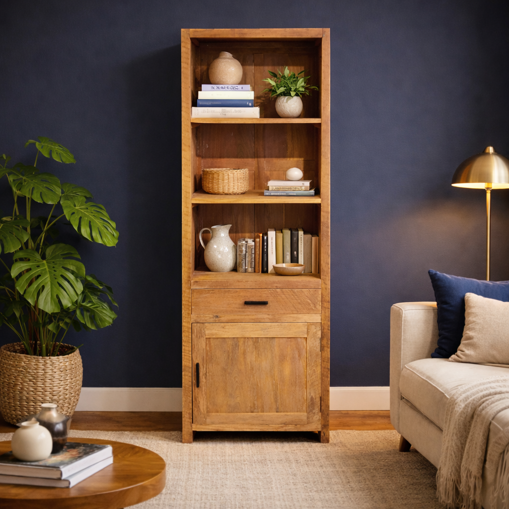 Boekenkast teak Maroc